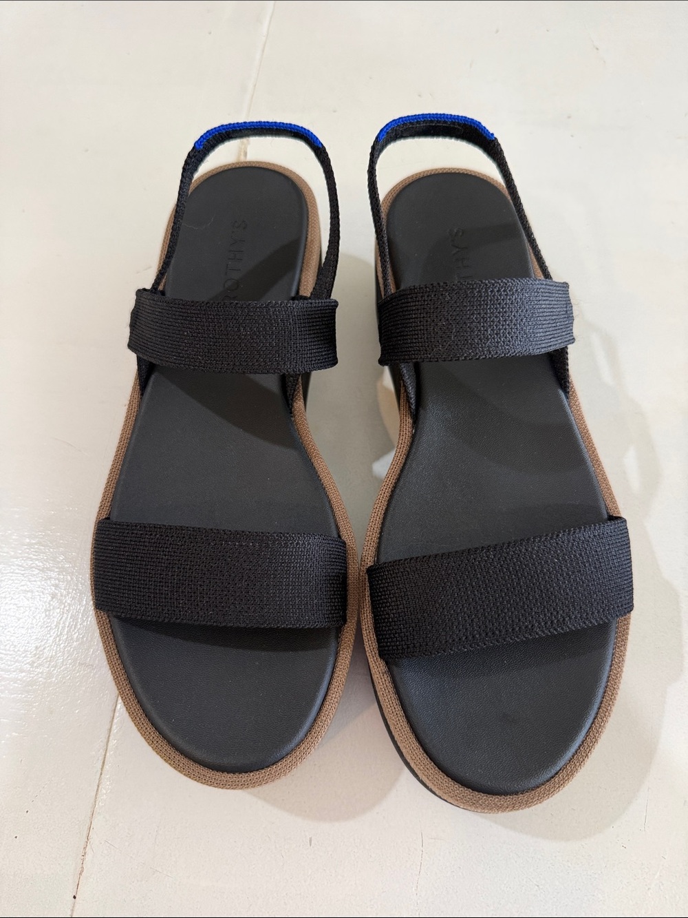New Rothy's Slingback Platform Wedge Sandal - Picture 2 of 10